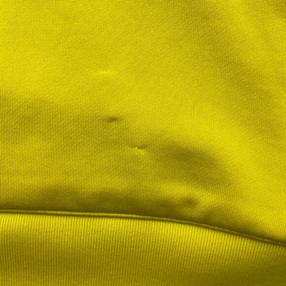 Adidas Basketball Sleeveless Hoodie Men 2XL Yellow Navy Blue Hooded Baller Hoops - Picture 2 of 8